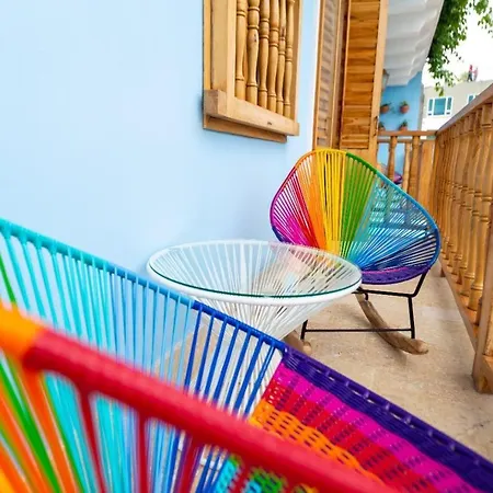 Holiday home Blue House Castillo View Private Jacuzzi & Colonial Balconies Cartagena